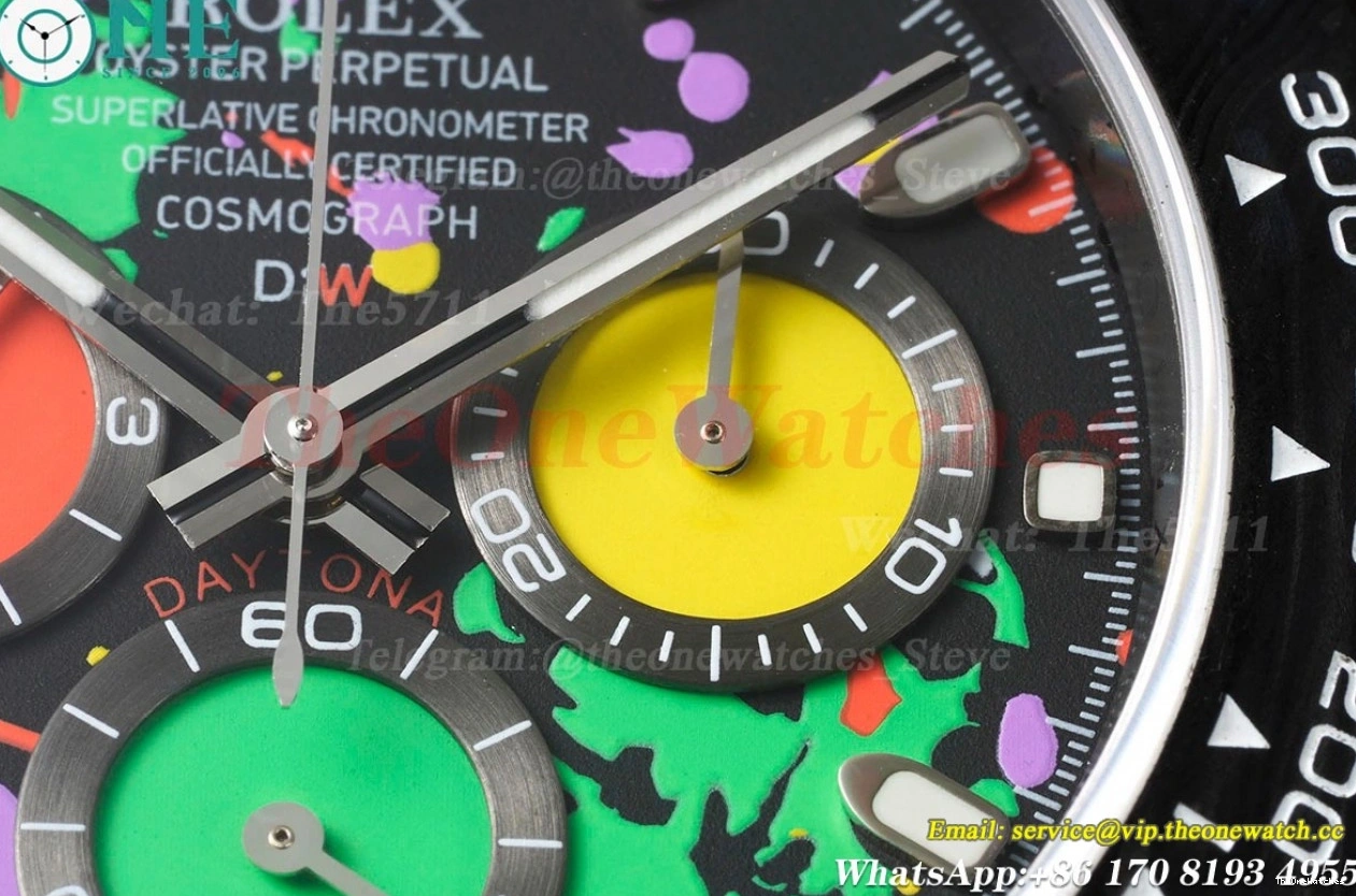 Daytona QF Dial DIW NY Graffiti Carbon SA4130 Colorful 40mm 0416